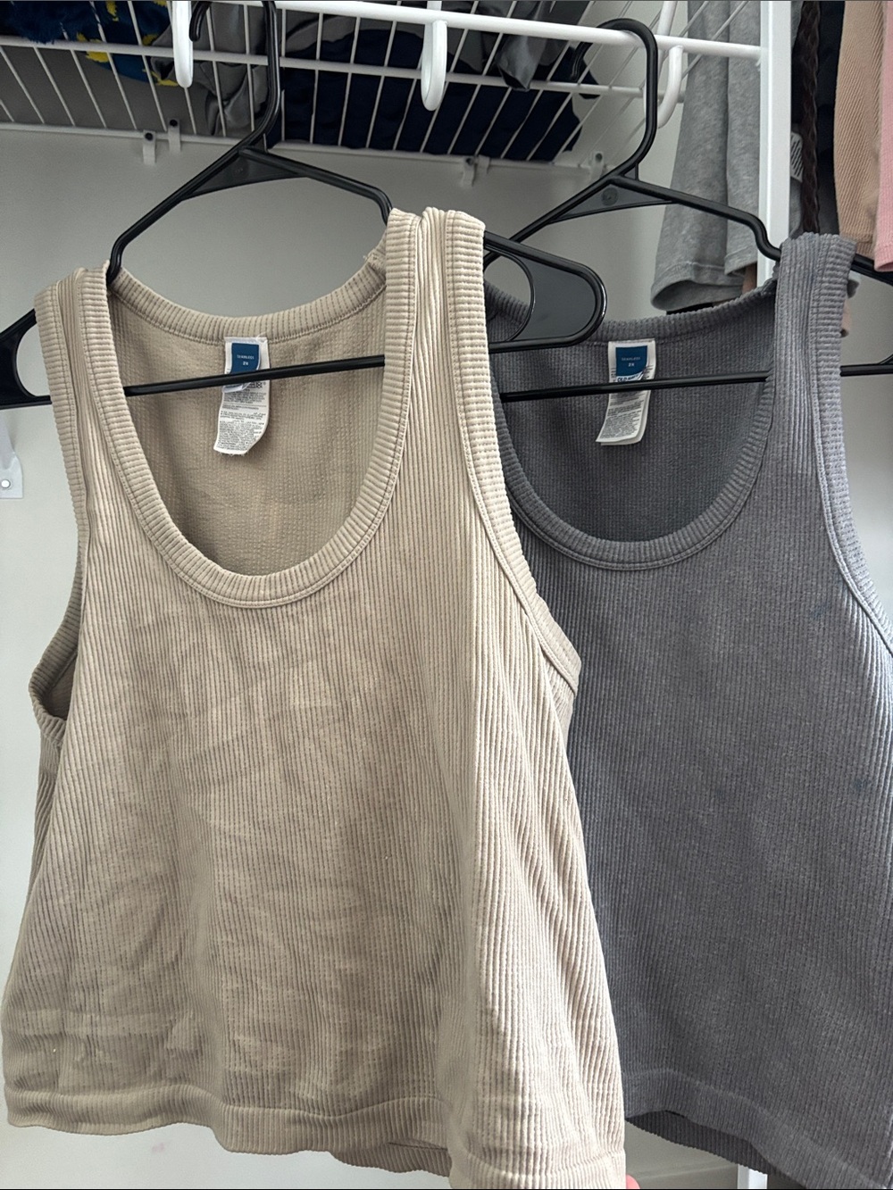 Classic Ribbed 2x Tank Top (2 pack)